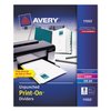 Avery Dennison Print-On Index Dividers 8 Tab, White, PK5, Width: 11" 11553